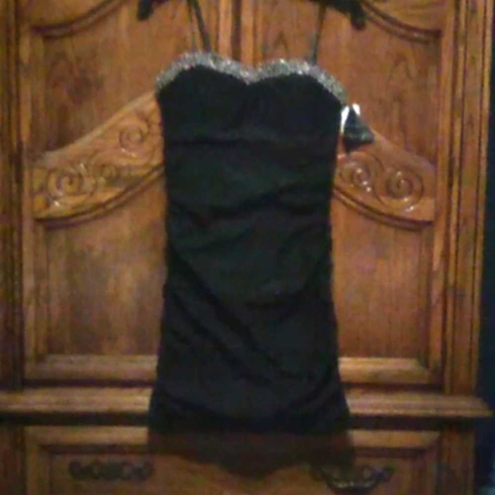 Black cocktail dress